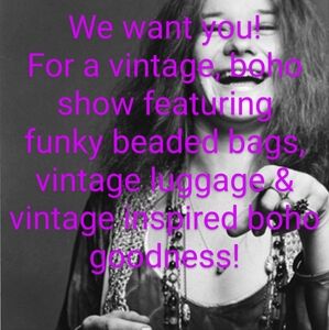 Join us soon for a vintage & vintage inspired boho show!!